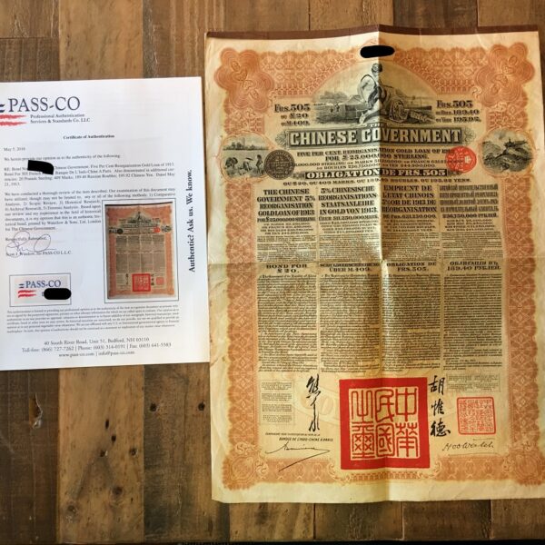 Reorganization Loan China Bond