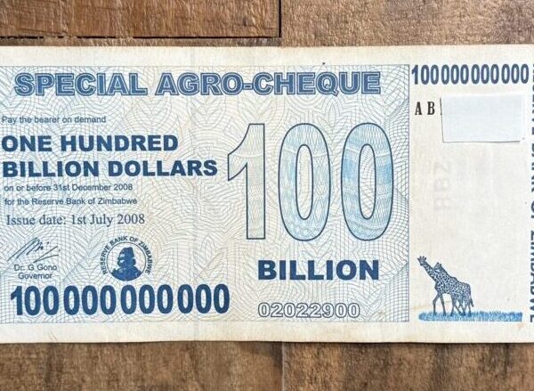 Zimbabwe - 2008 Agro-Cheque 100 Billion Dollars