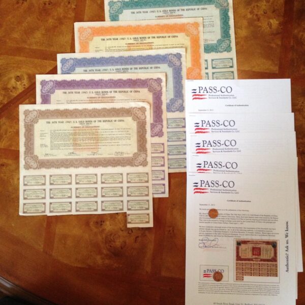 1947 Suite US Gold Bonds